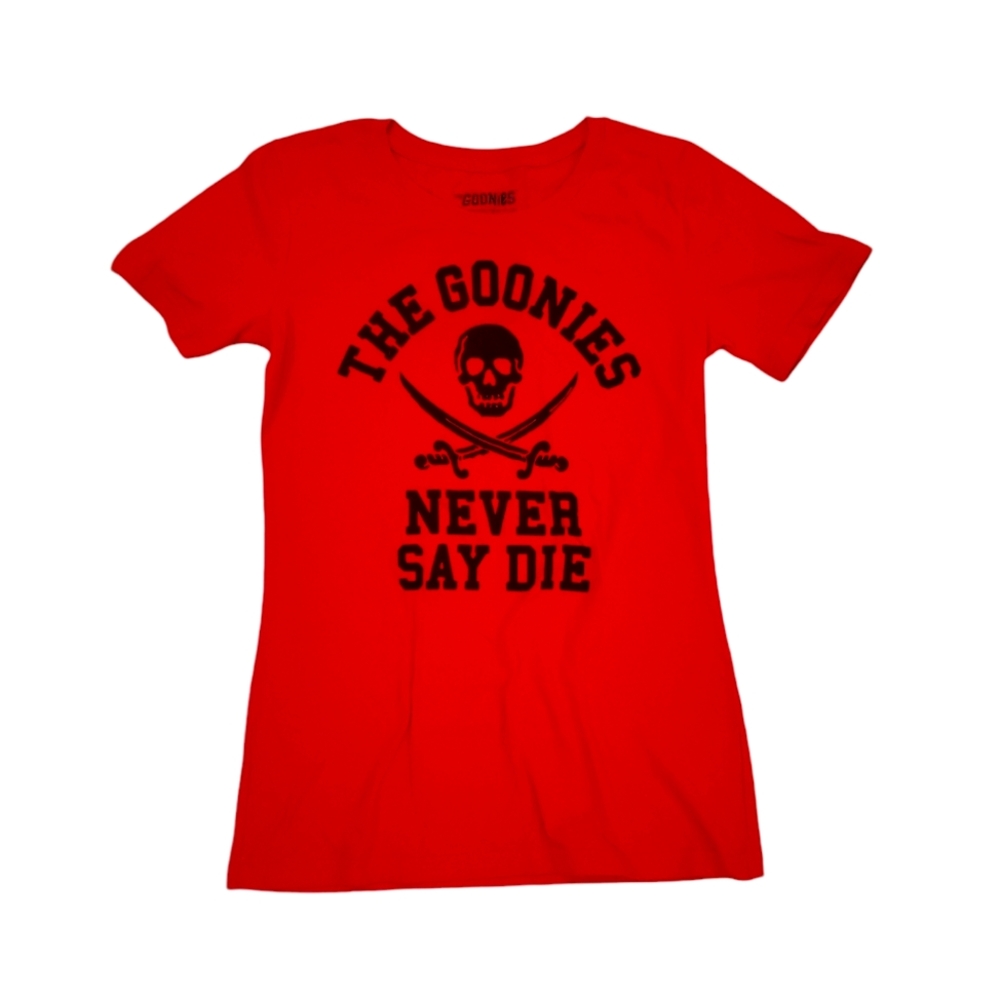 Ripple Junction Women's‎ Red The Goonies Never Die T-Shirt Large